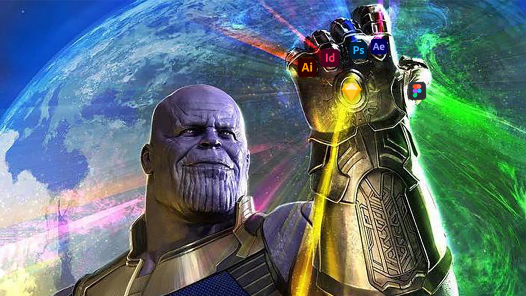 Thanos design infinity gauntlet